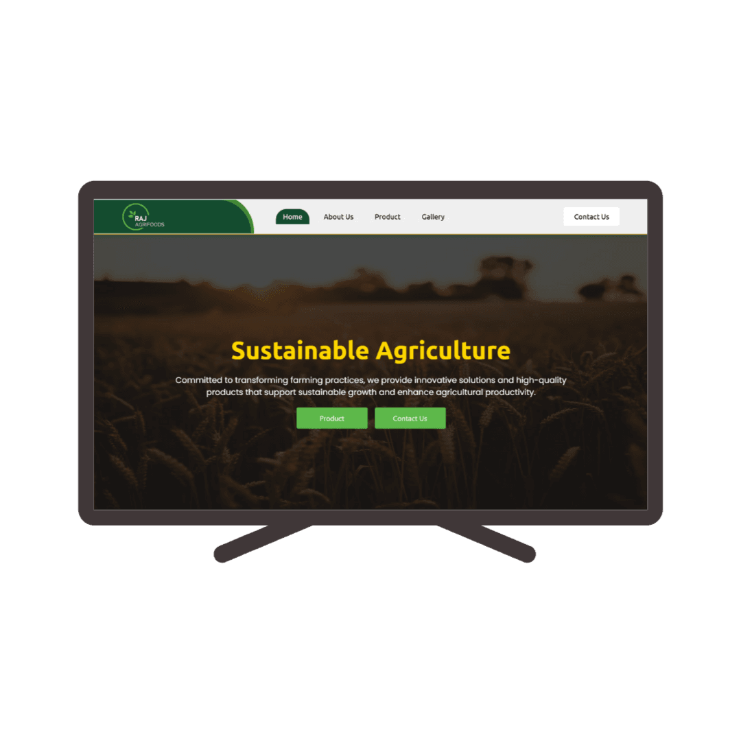 Rajagri foods - Web Development Project by Seathink Websolution Surat