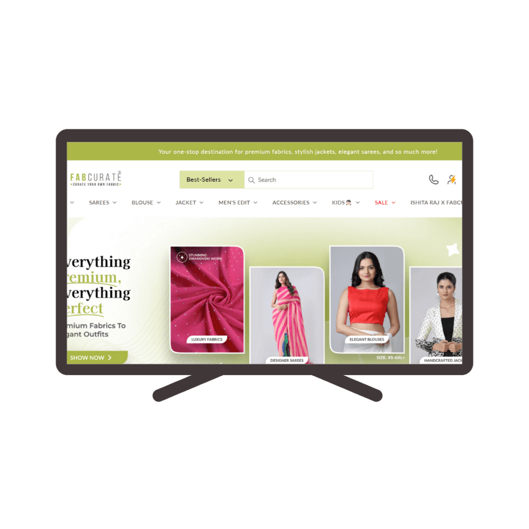 fabcurate - Web Development Project by Seathink Websolution Surat