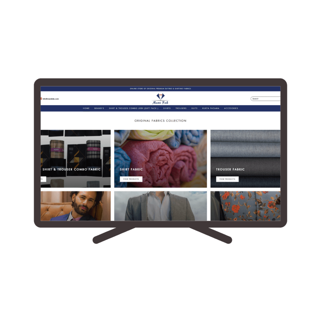 mansfab - Web Development Project by Seathink Websolution Surat